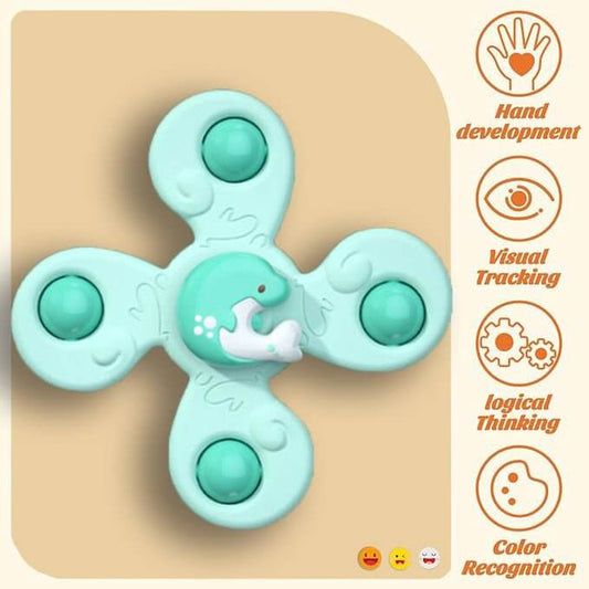 Cuddobaby Bath Seat Suction Cup Spinner Toys - Cuddo BabyCuddobaby Bath Seat Suction Cup Spinner Toys