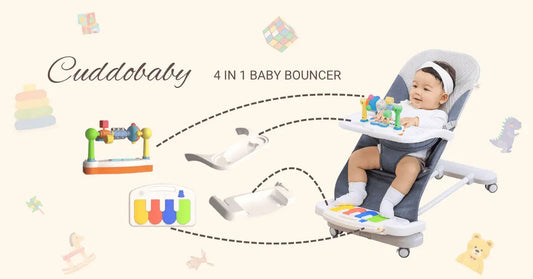 How to Choose the Best 4 in 1 Baby Bouncer for Your Growing Baby - Cuddobaby