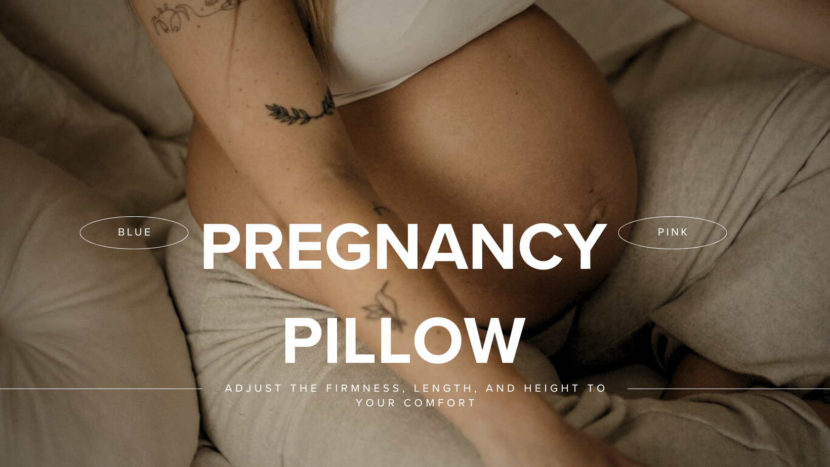 Pregnant woman holding her lower back while standing, showing common pregnancy back pain symptoms.