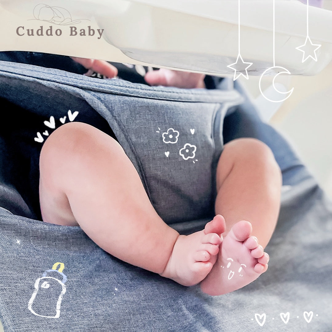Cuddobaby 4-in-1 bouncer adjustable recline positions for baby growth