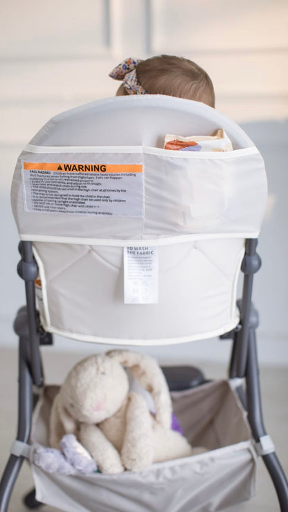 High Chair | Me + Free Powder Pink Bib