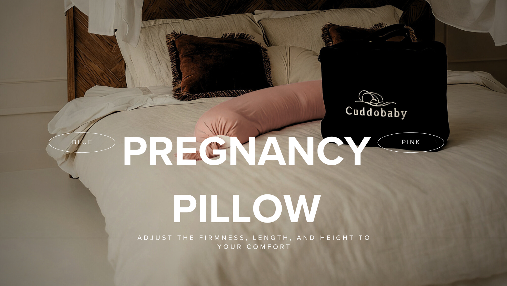 Close-up of the CuddoBaby BreezeFlex cooling pregnancy pillow pink showing breathable airflow fabric and ergonomic shape.