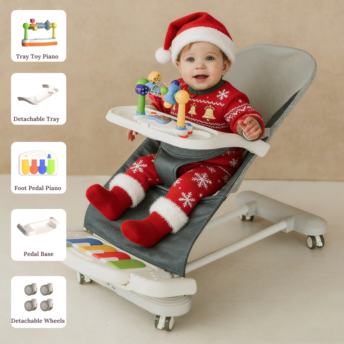 Cuddobaby 4-in-1 Baby Bouncer