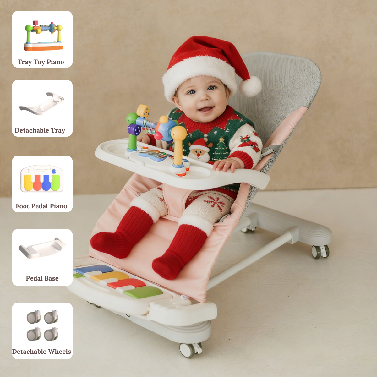 Cuddobaby 4-in-1 Baby Bouncer