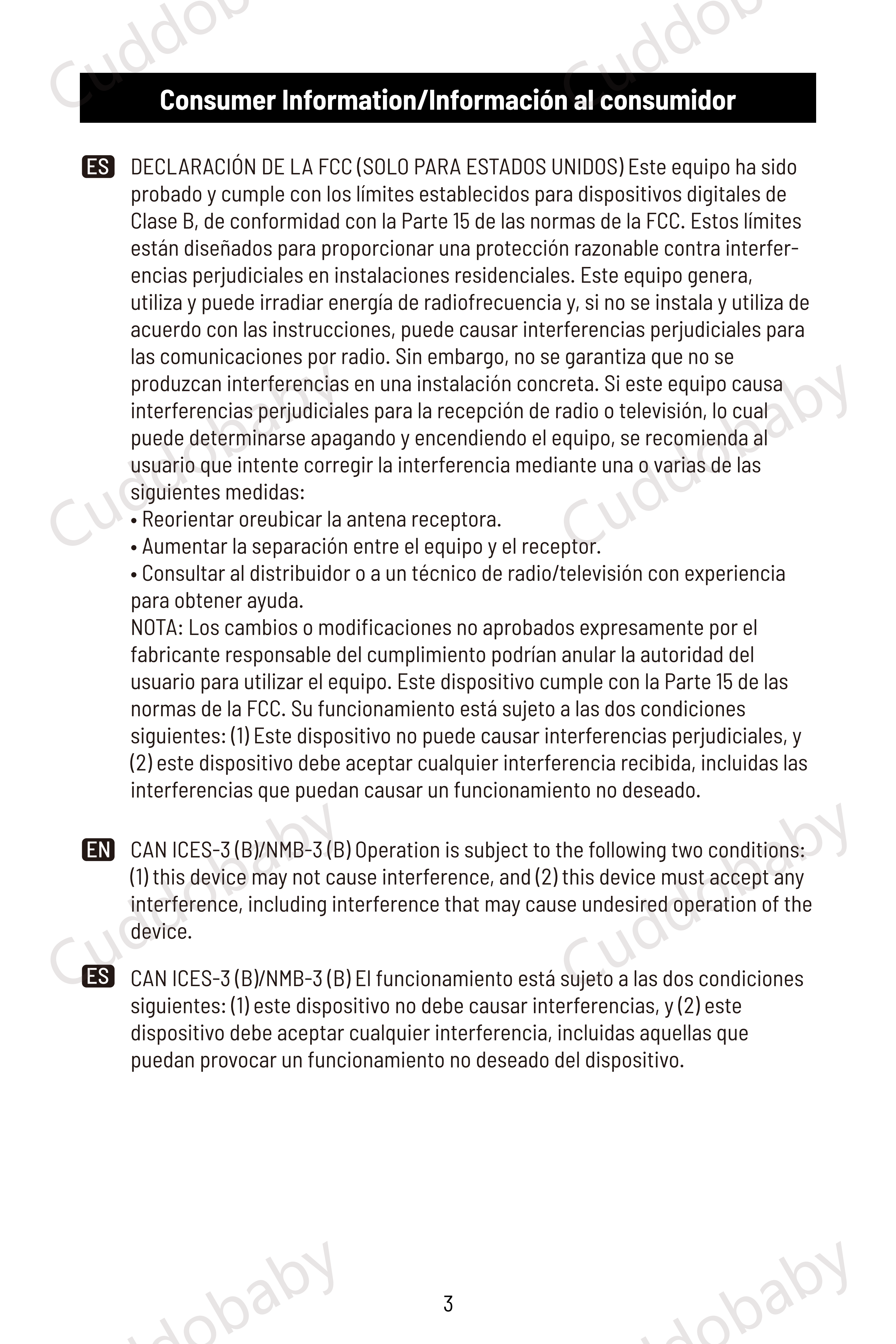 Cuddobaby 4 in 1 Activity Center Owner's Manual- 4