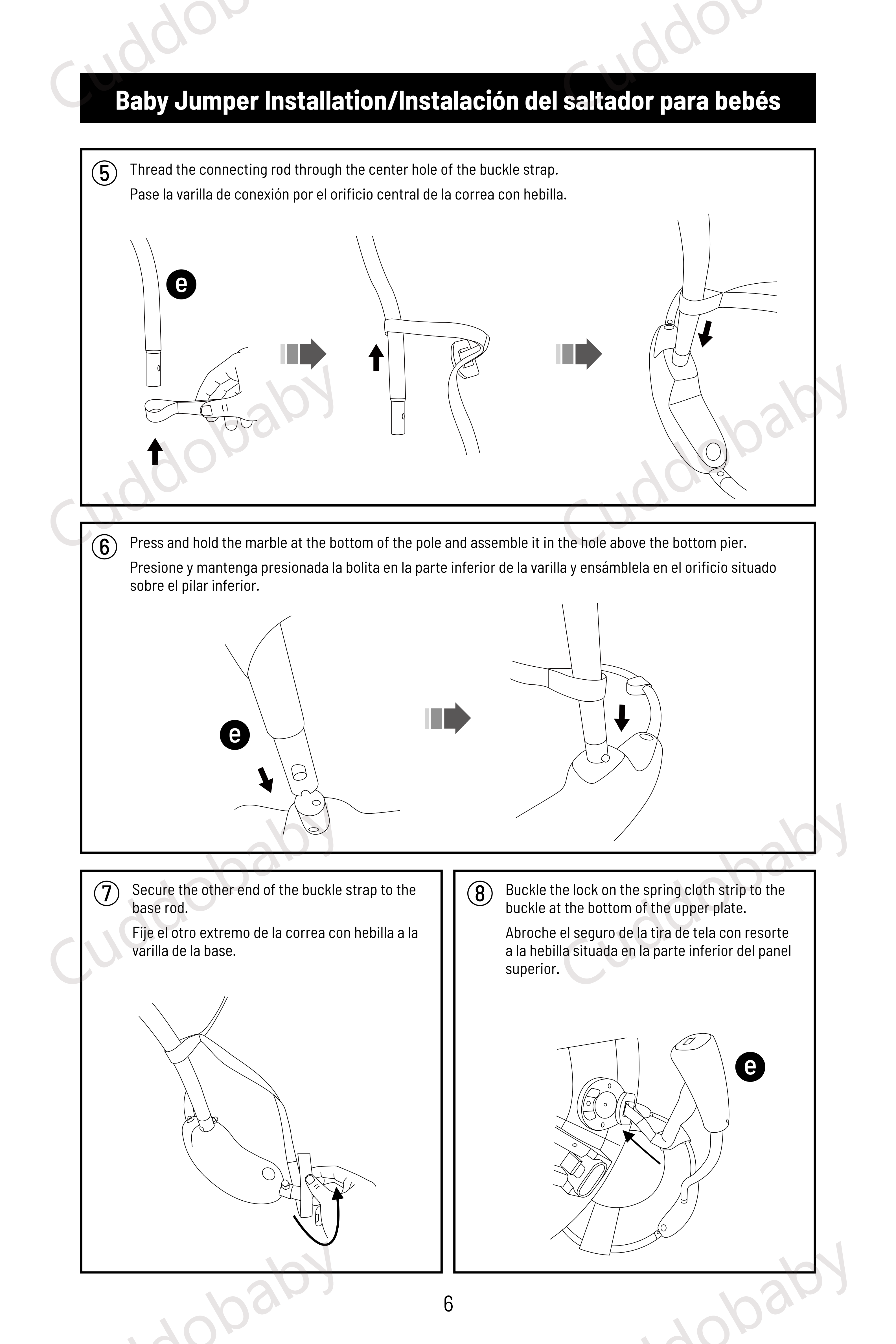 Cuddobaby 4 in 1 Activity Center Owner's Manual- 7