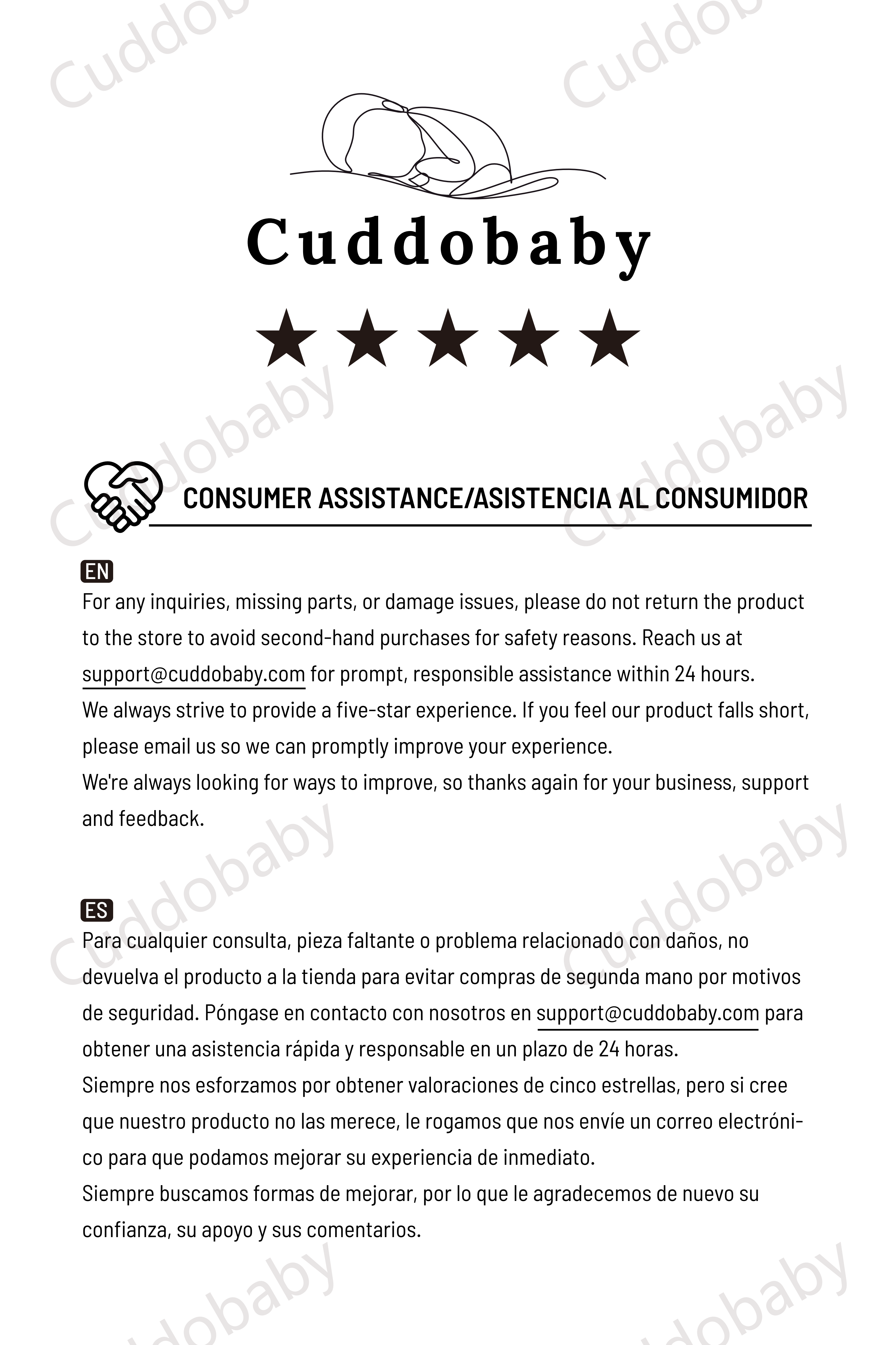 Cuddobaby 4 in 1 Activity Center Owner's Manual- 14