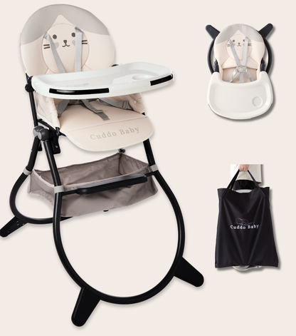 High Chair | Me + Free Powder Pink Bib