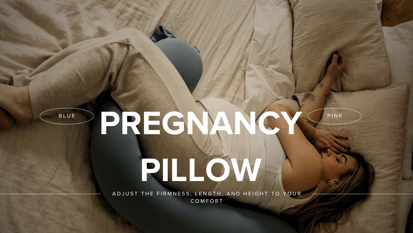 Pregnant woman lying awake in bed at night, struggling with sleep discomfort.