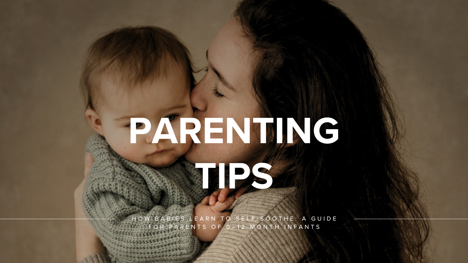 Parent comforting newborn during early soothing phase