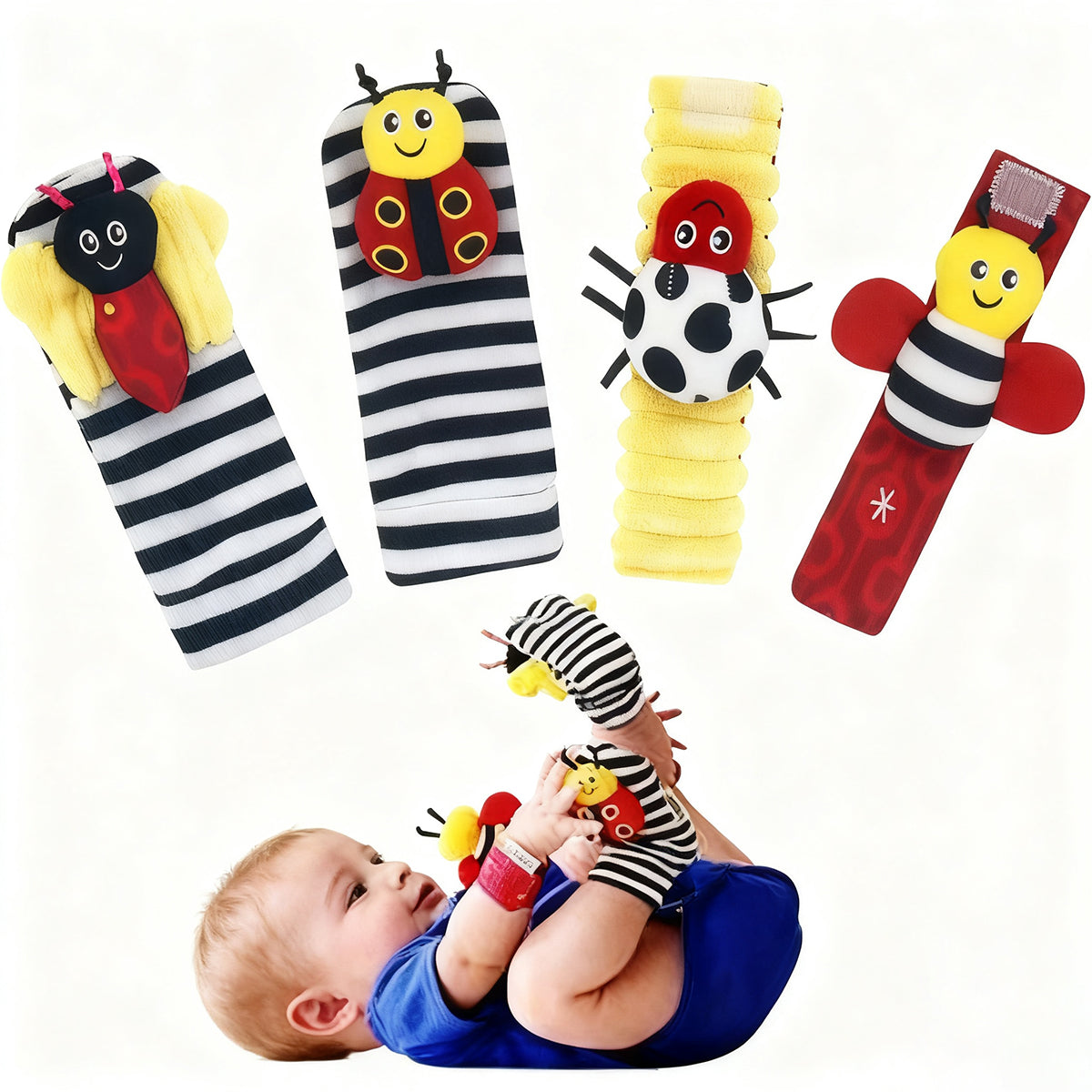 Soft sensory basket with fabrics and natural textures