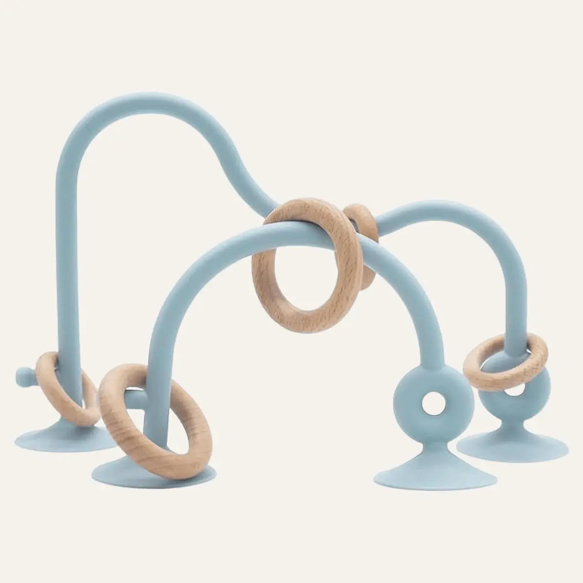 Cuddobaby Montessori Food Grade Silicone String with Oak Loop Toys - CuddobabyCuddobaby Montessori Food Grade Silicone String with Oak Loop Toys