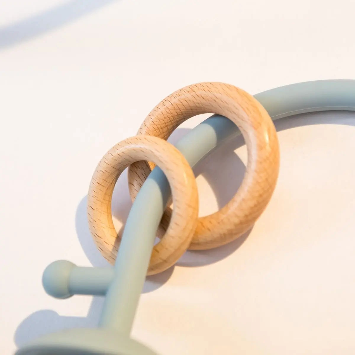 Cuddobaby Montessori Food Grade Silicone String with Oak Loop Toys - CuddobabyCuddobaby Montessori Food Grade Silicone String with Oak Loop Toys