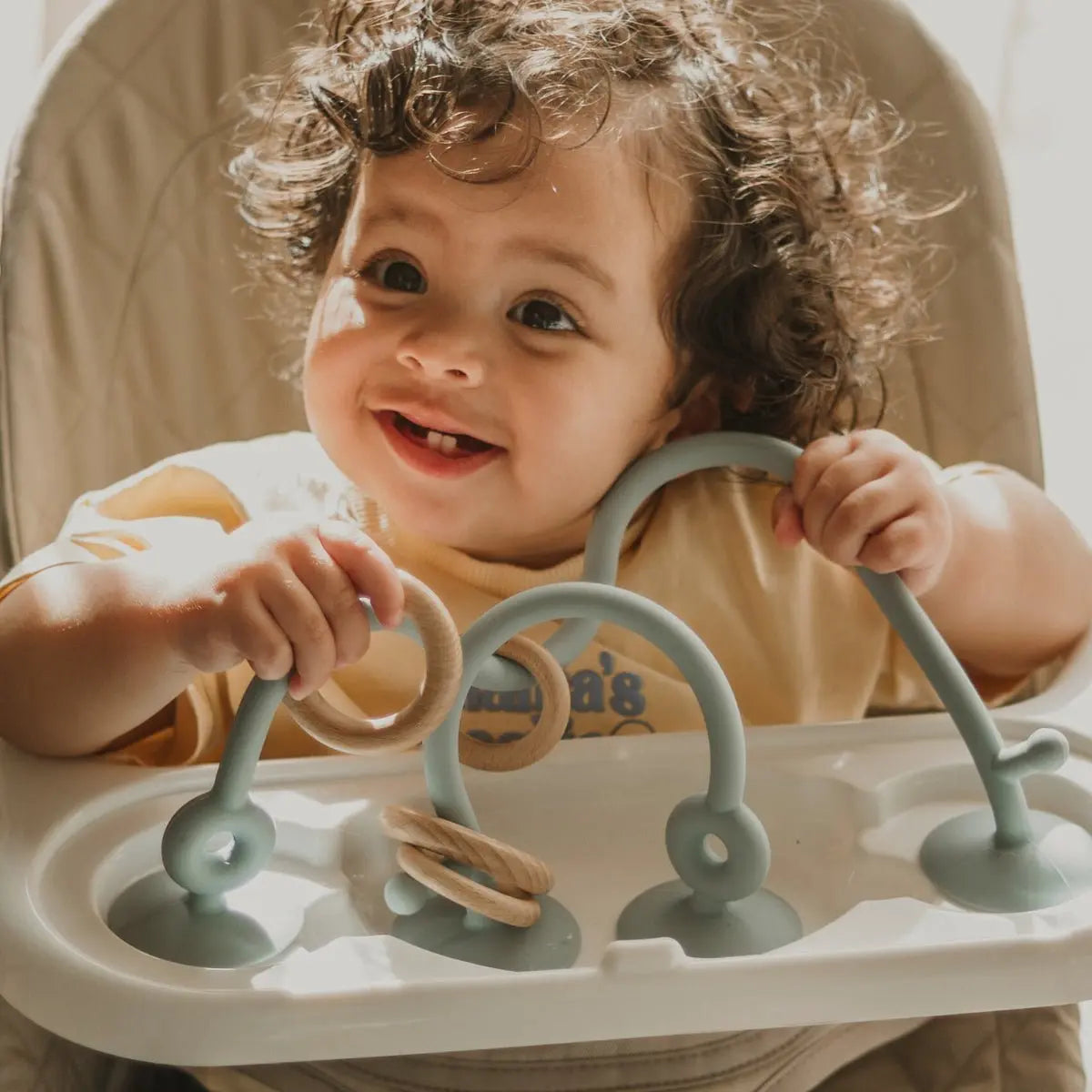 Cuddobaby Play & Grow Baby Bouncer Seat | Khaki - Cuddobaby