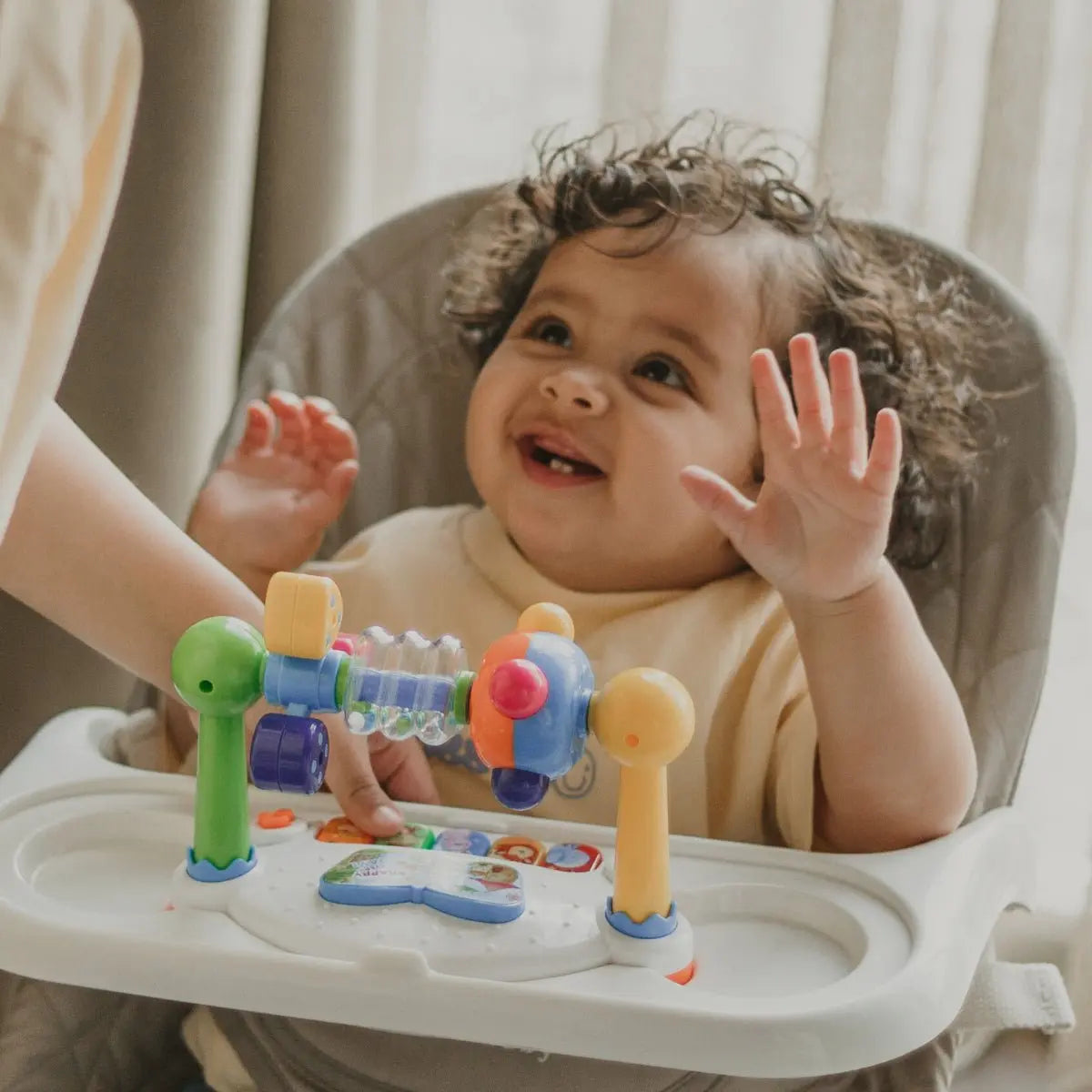 Cuddobaby Play & Grow Baby Bouncer Seat | Khaki - Cuddobaby