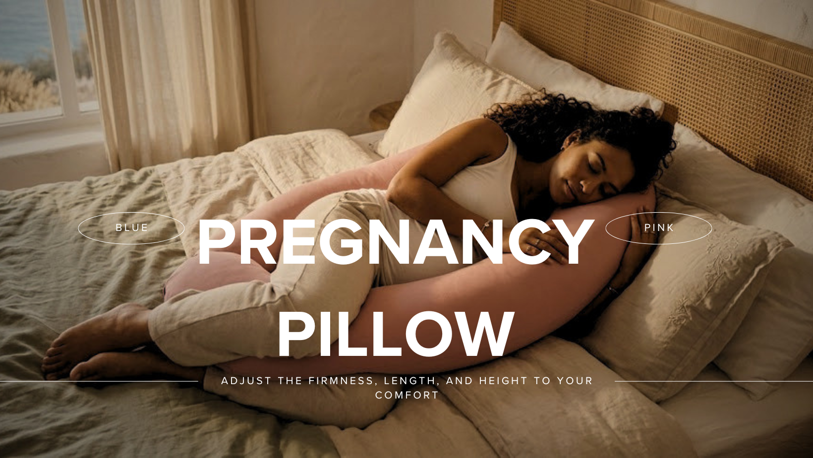 Cooling maternity pillow helping reduce heat and swelling discomfort.