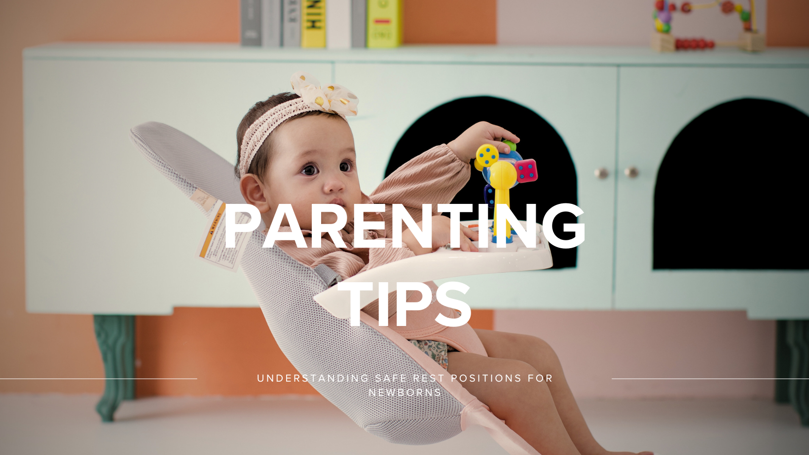 Infant rocking bassinet in a modern nursery.
