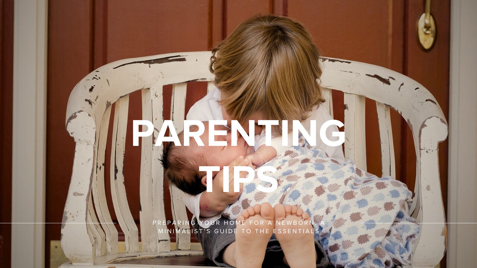 A minimalist nursery with a sleek infant rocking bassinet and neutral decor