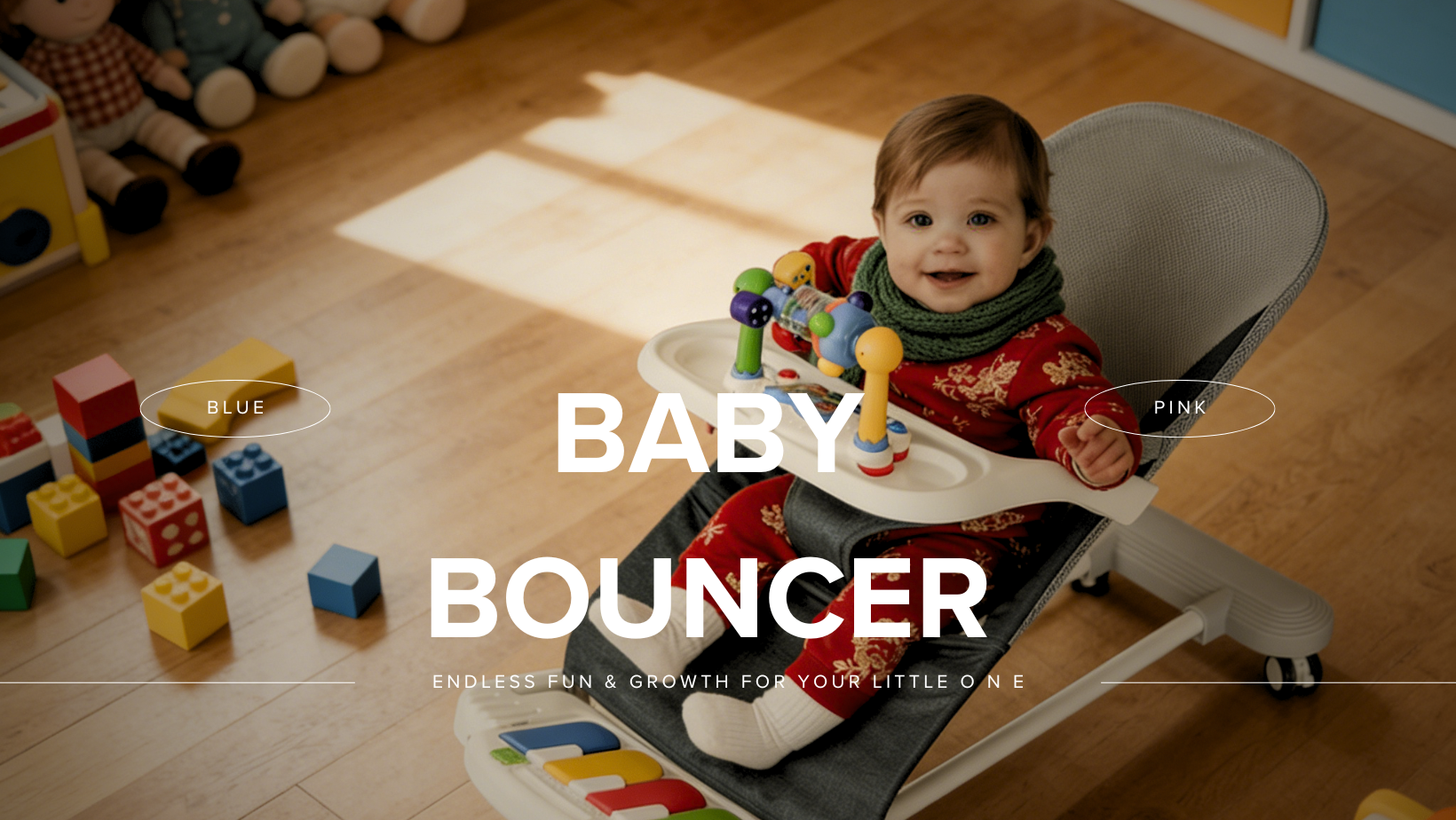 An infant resting upright in a bouncer after a feeding.