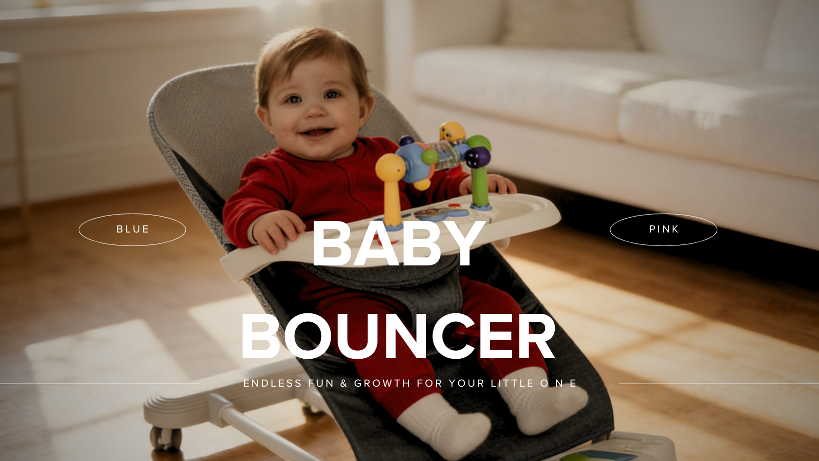 A beautifully wrapped Cuddobaby rocker ready for gifting.