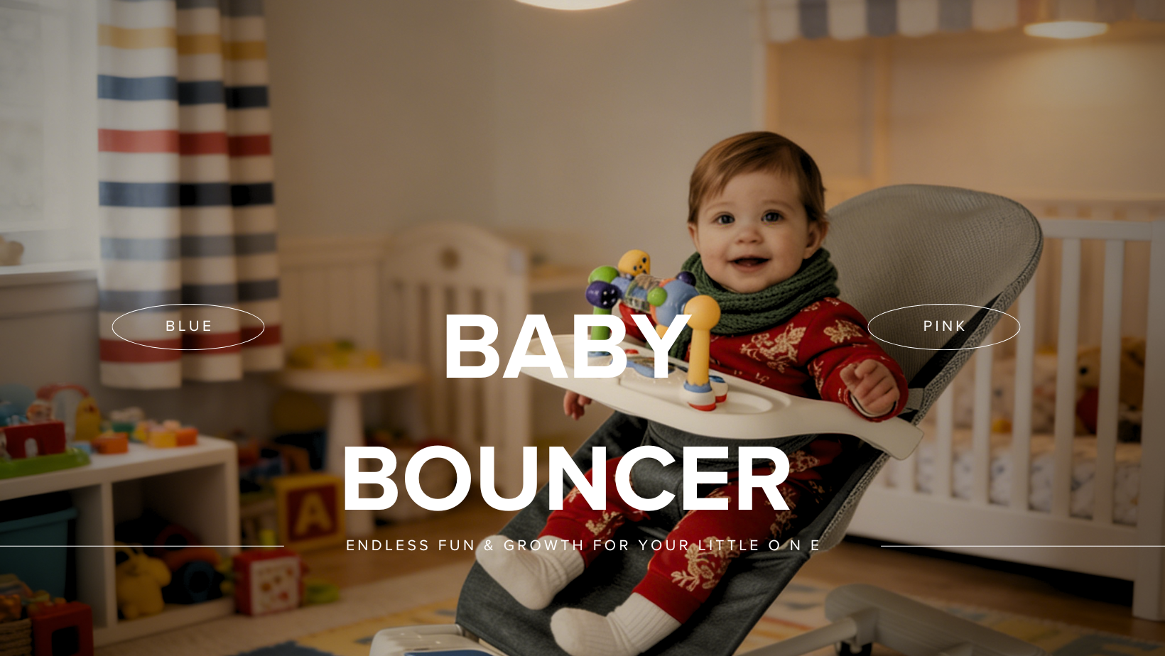 Sturdy and intuitive rocking chair for infants.