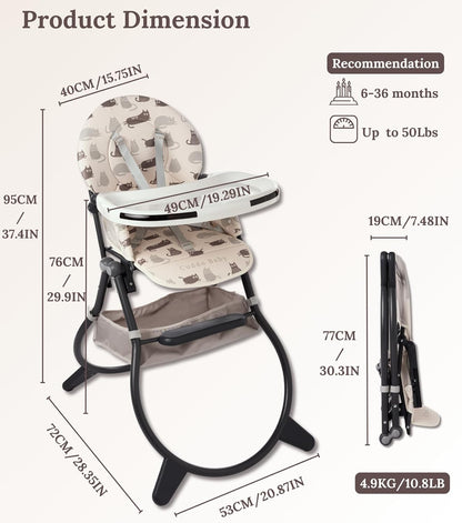 Cuddobaby Purrfect High Chair | Friends