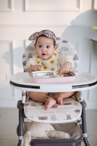 High Chair | Friends + Free Powder Pink Bib