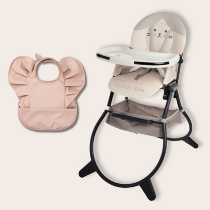 High Chair | Me + Free Powder Pink Bib