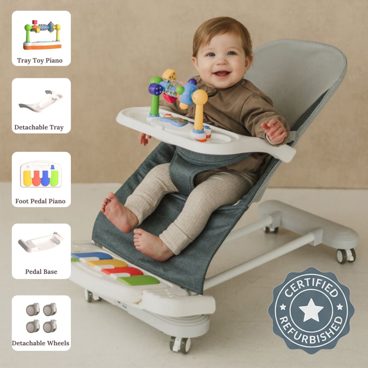 Cuddobaby 4-in-1 Baby Bouncer - CuddobabyCuddobaby 4-in-1 Baby Bouncer