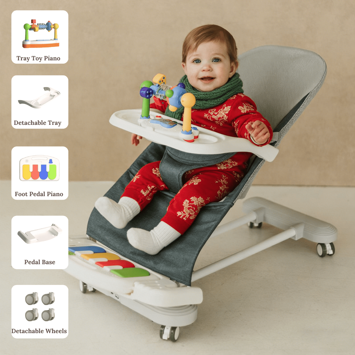 Cuddobaby 4 - in - 1 Baby Bouncer - CuddobabyCuddobaby 4 - in - 1 Baby Bouncer