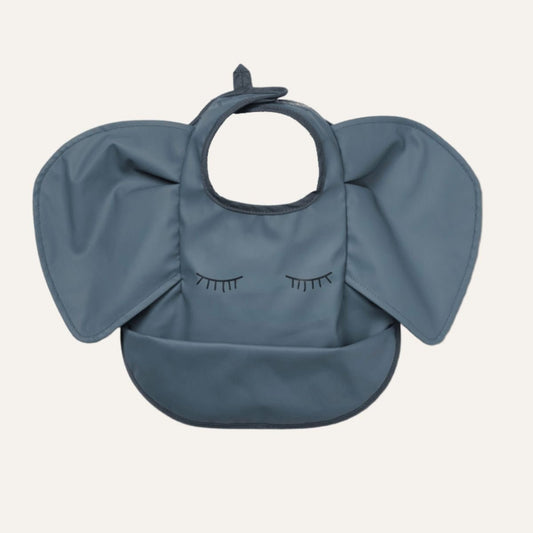 Cuddobaby Baby Bib | Elephant Blue - CuddobabyCuddobaby Baby Bib | Elephant Blue