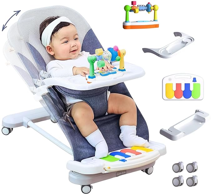 CuddoBaby Baby Bouncer 4 - in - 1 on Wheels - Pink - CuddobabyCuddoBaby Baby Bouncer 4 - in - 1 on Wheels - Pink