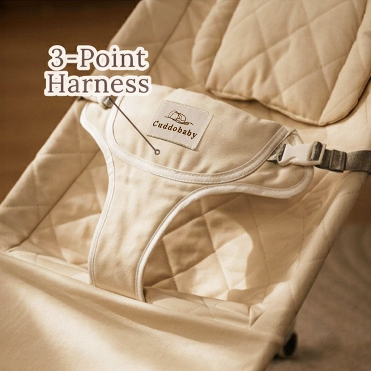Cuddobaby Baby Bouncer Newborn – Safe, Soothing & Foldable - Cuddobaby