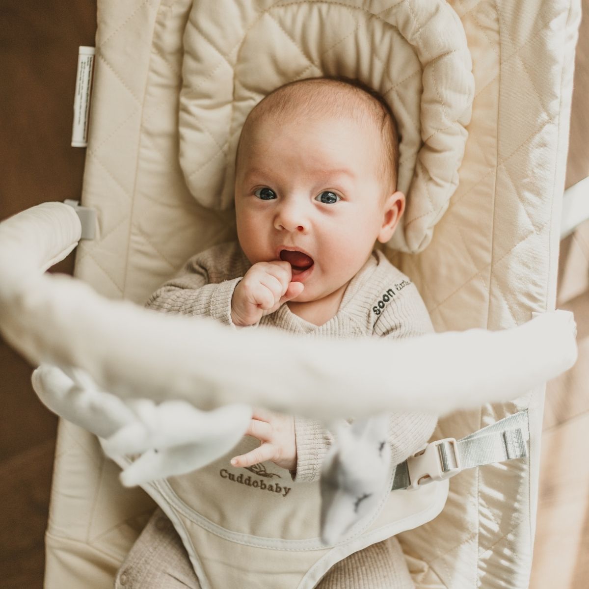 Cuddobaby Baby Bouncer Newborn – Safe, Soothing & Foldable - Cuddobaby