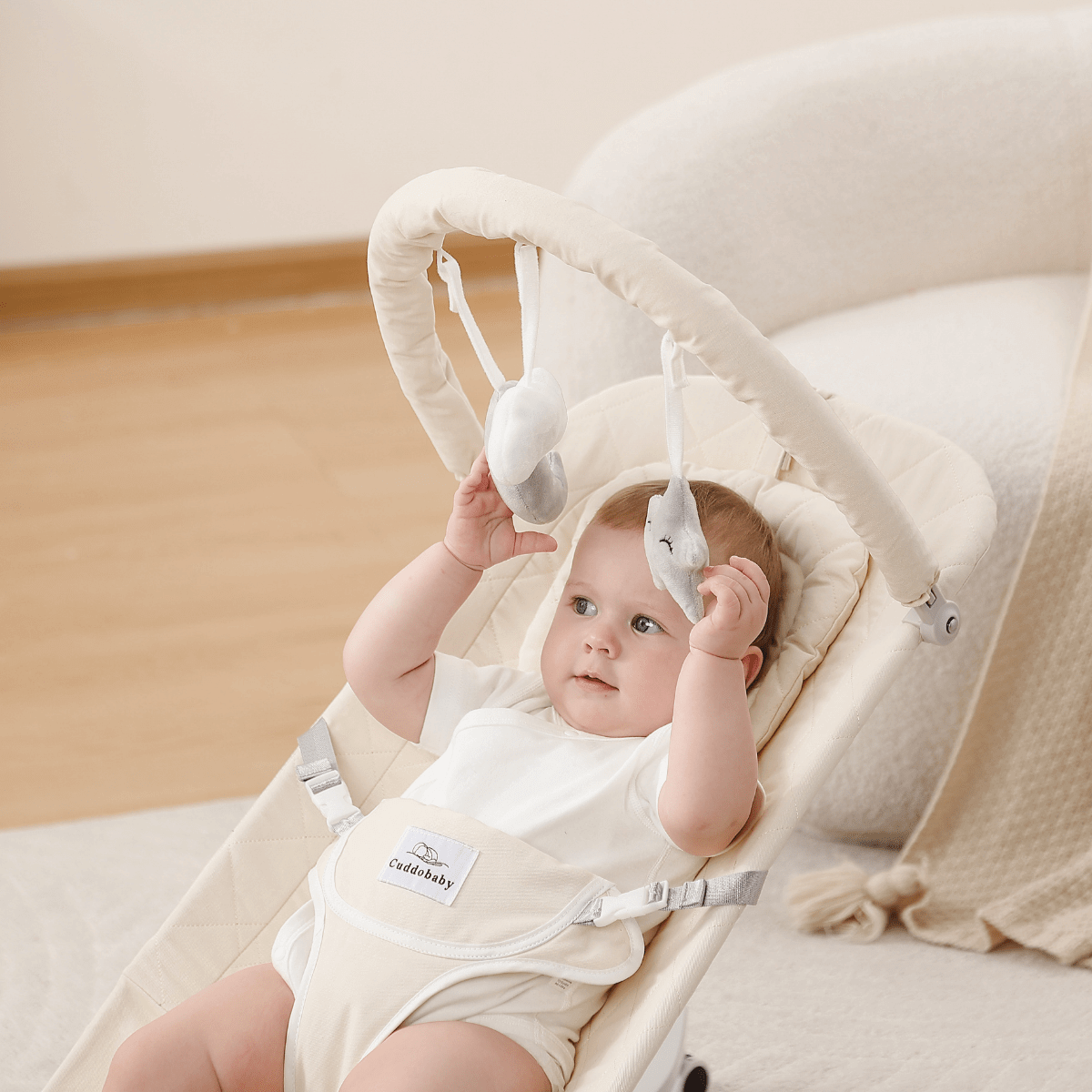 Cuddobaby Baby Bouncer – Safe, Soothing & Foldable for Newborns - CuddobabyCuddobaby Baby Bouncer – Safe, Soothing & Foldable for Newborns