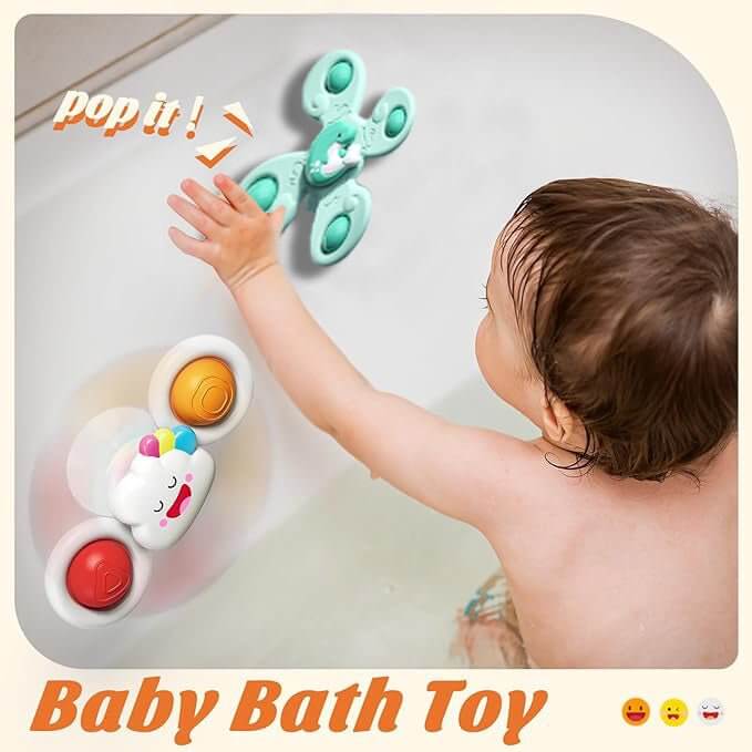 Cuddobaby Bath Seat Suction Cup Spinner Toys - Cuddo BabyCuddobaby Bath Seat Suction Cup Spinner Toys