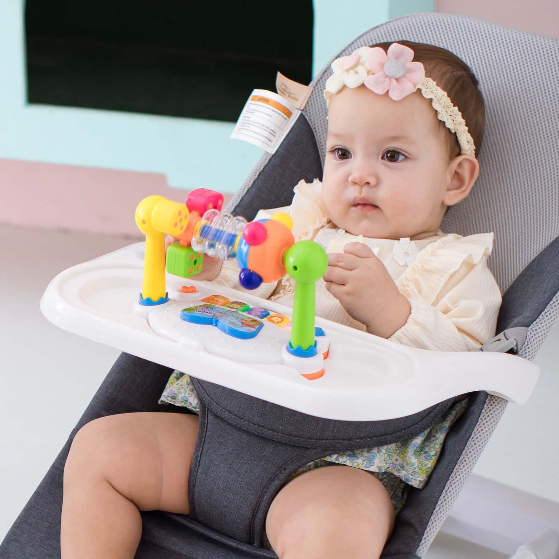 Cuddobaby Bouncer Tray Toy Piano - Cuddo BabyCuddobaby Bouncer Tray Toy Piano