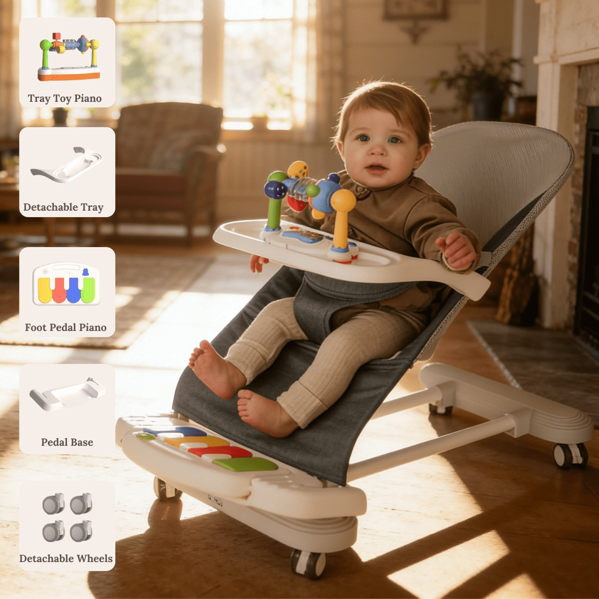 Cuddobaby Montessori Baby Bouncer - Cuddobaby