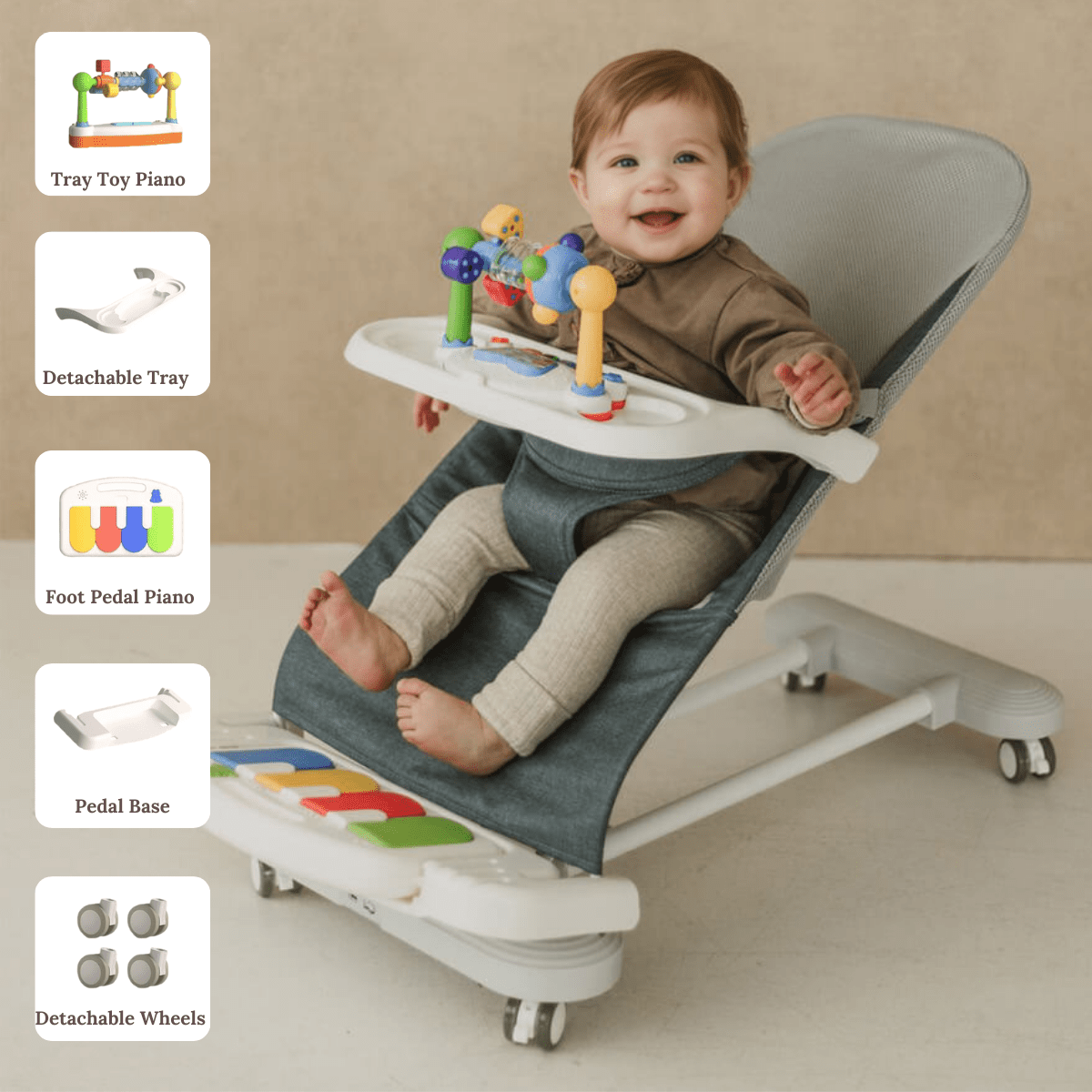 Cuddobaby Montessori Baby Bouncer - Cuddobaby