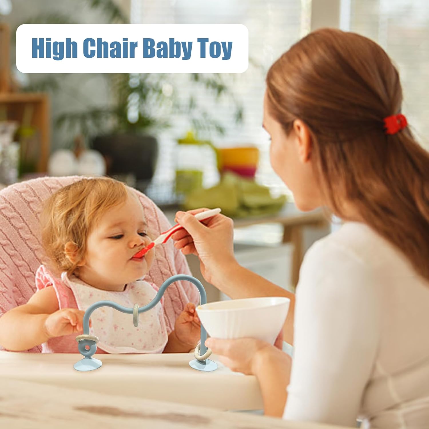 Cuddobaby Montessori Food Grade Silicone String with Oak Loop Toys - Cuddobaby