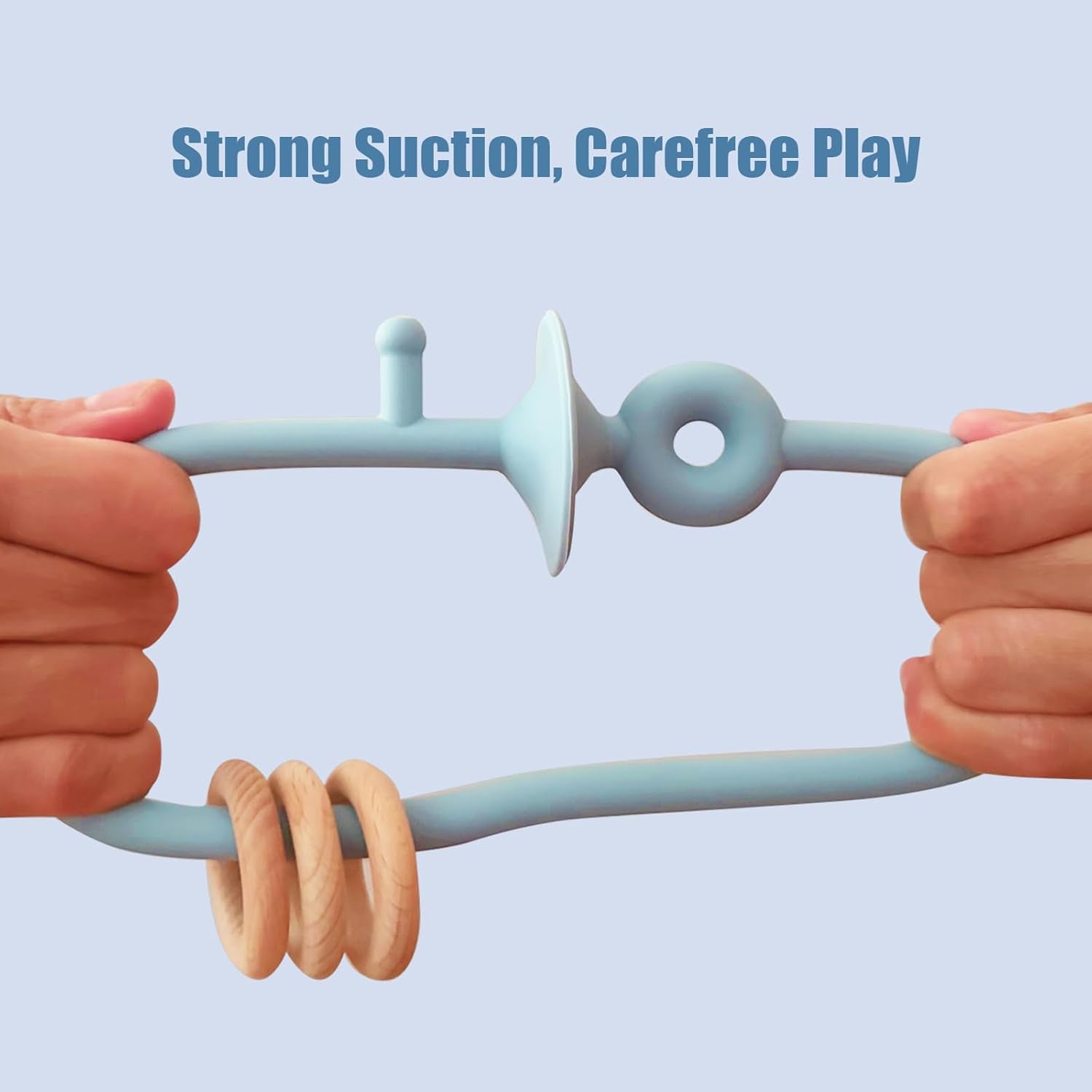 Cuddobaby Montessori Food Grade Silicone String with Oak Loop Toys - Cuddobaby