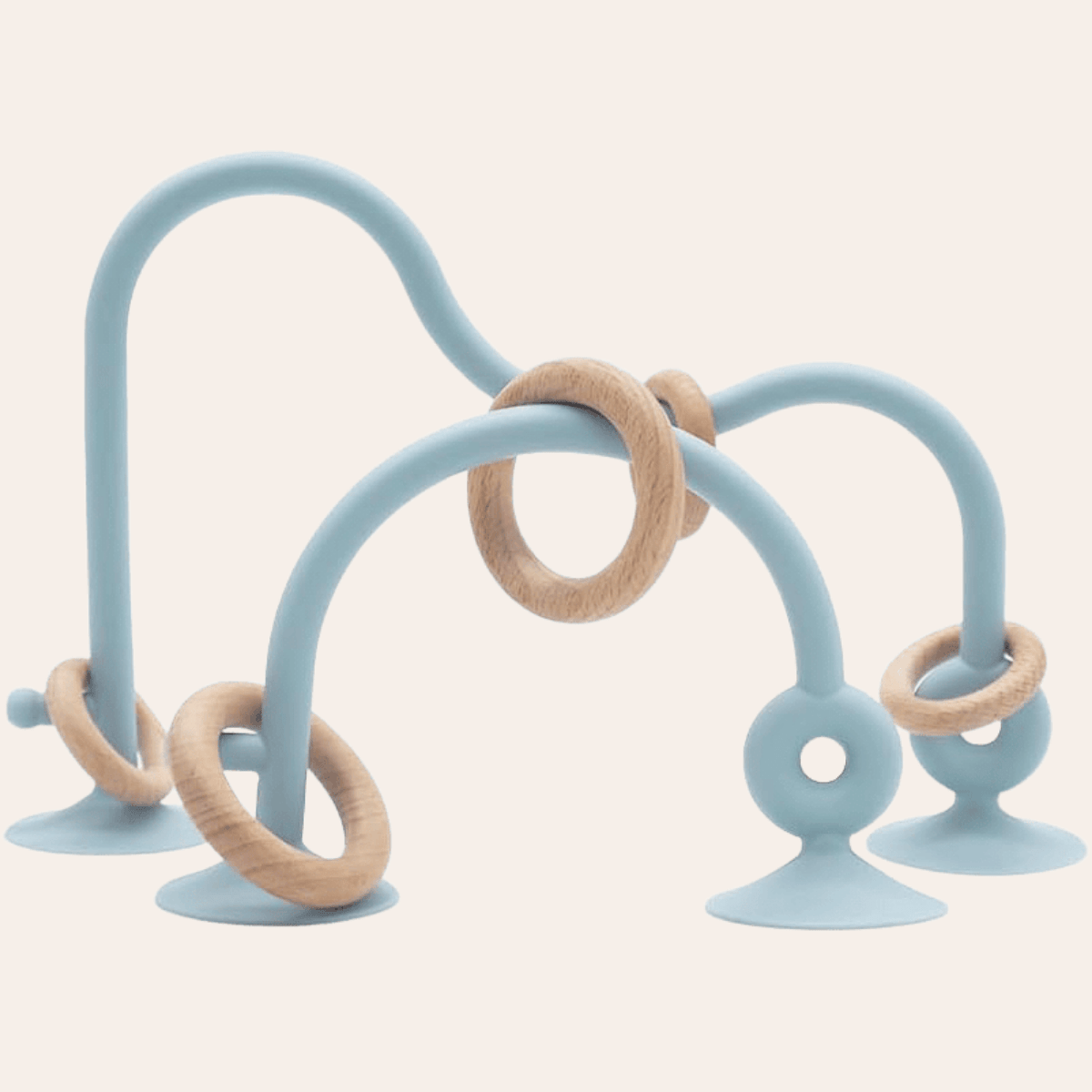 Cuddobaby Montessori Food Grade Silicone String with Oak Loop Toys - Cuddobaby