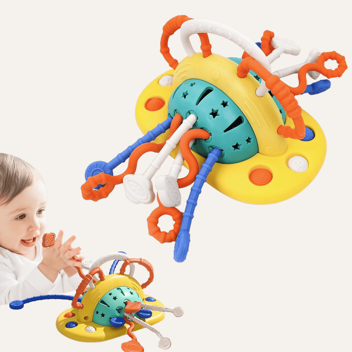 Cuddobaby Montessori Suction Cup Toy – For 4 - in - 1 Baby Bouncer, High Chair & Bath Seat - CuddobabyCuddobaby Montessori Suction Cup Toy – For 4 - in - 1 Baby Bouncer, High Chair & Bath Seat