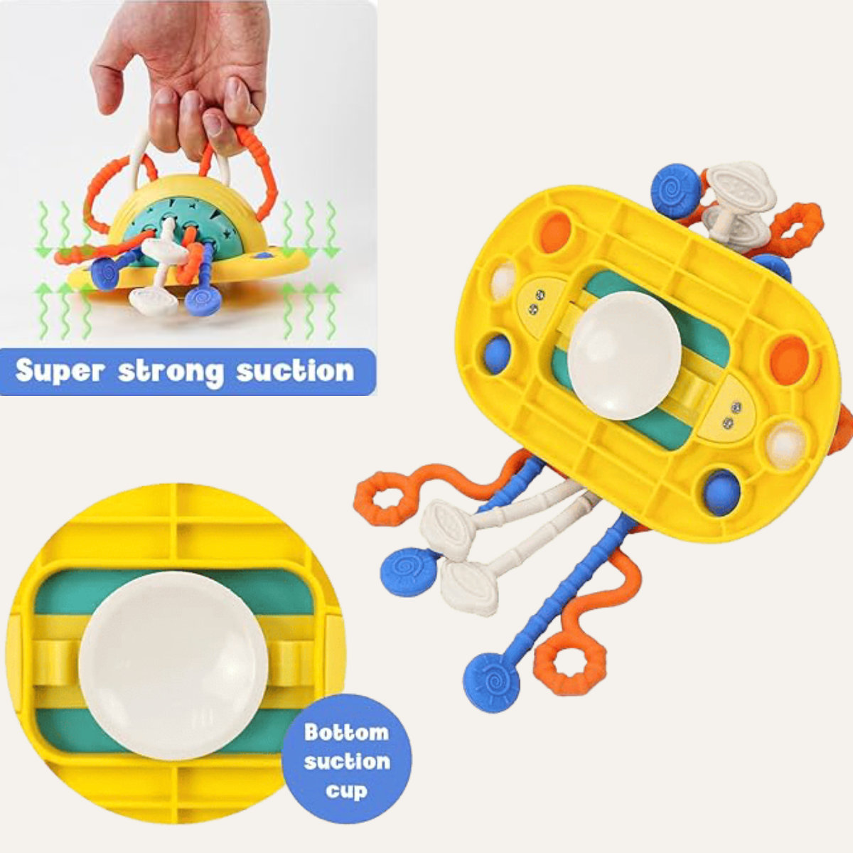 Cuddobaby Montessori Suction Cup Toy – For 4 - in - 1 Baby Bouncer, High Chair & Bath Seat - CuddobabyCuddobaby Montessori Suction Cup Toy – For 4 - in - 1 Baby Bouncer, High Chair & Bath Seat