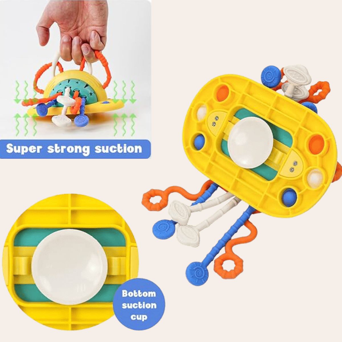 Cuddobaby Montessori Suction Cup Toy – For 4 - in - 1 Baby Bouncer, High Chair & Bath Seat - CuddobabyCuddobaby Montessori Suction Cup Toy – For 4 - in - 1 Baby Bouncer, High Chair & Bath Seat