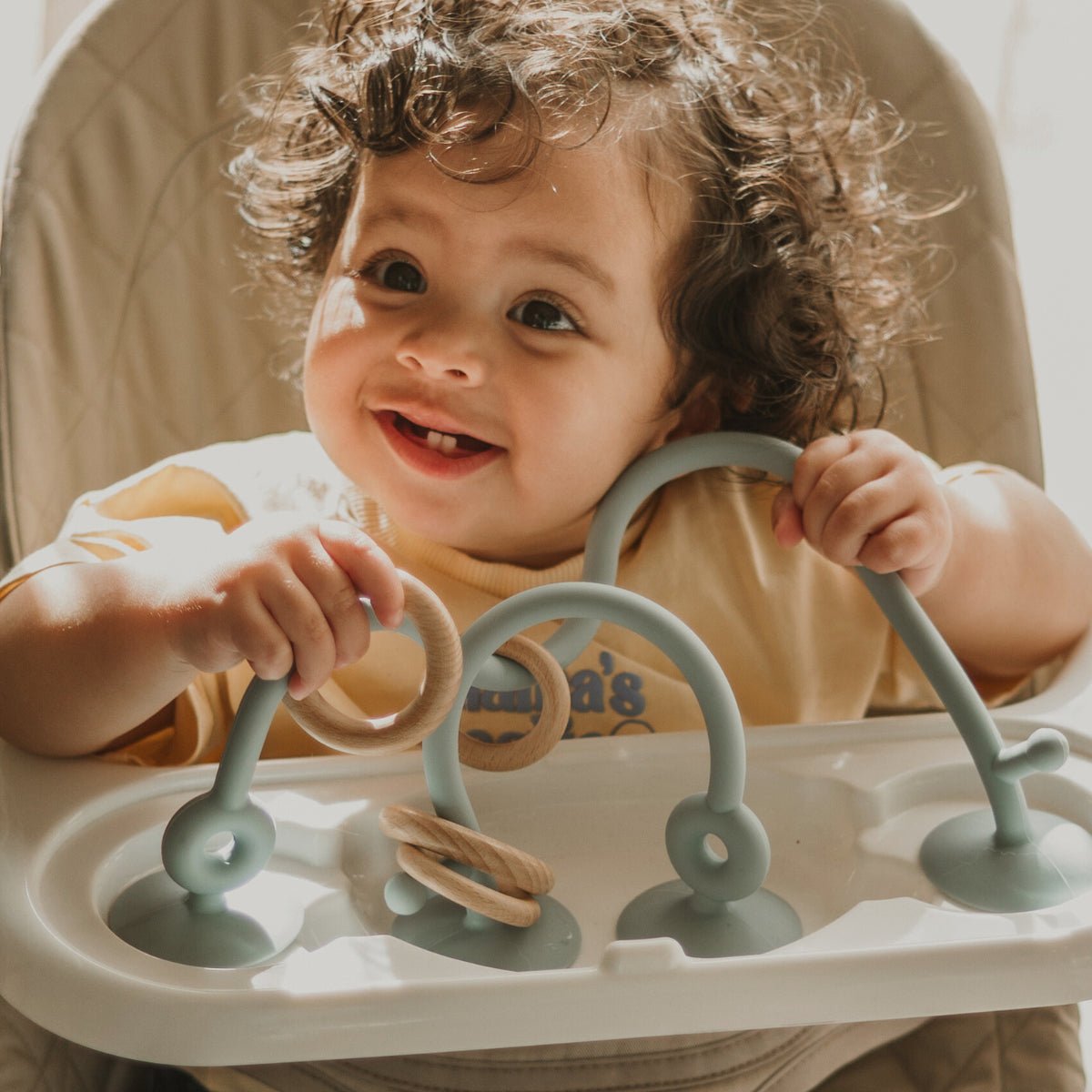 Cuddobaby Play & Grow Baby Bouncer Seat | Khaki - Cuddobaby