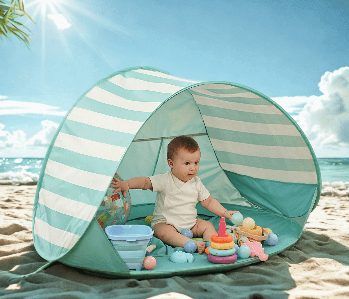 Cuddobaby Summertime - Baby Beach Tent with Pool and Beach Toys - CuddobabyCuddobaby Summertime - Baby Beach Tent with Pool and Beach Toys